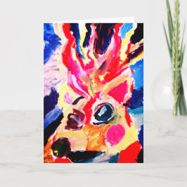 Deer winter joy karte