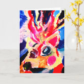 Deer winter joy karte (Gelbe Blume)