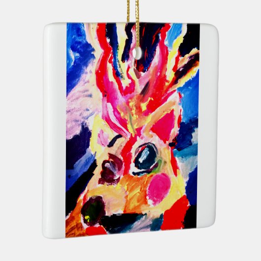 Deer winter joy keramikornament (Rechts)