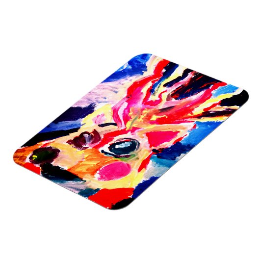 Deer winter joy magnet (Linke Seite)