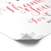 Deer Winter ONEderland Vielen Dank für Ihr Kommen Poster (Ecke)