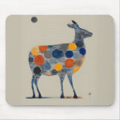 Deer with Colored Circles Mousepad (Vorne)
