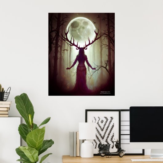 Deer Woman Poster (Heimbüro)