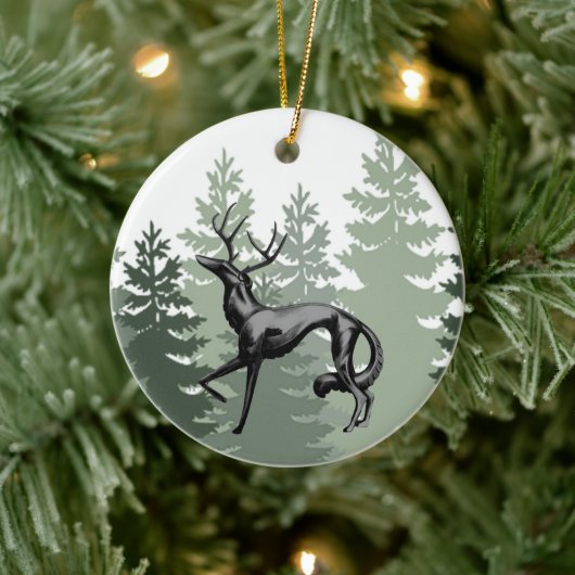 Deer Zoi Weihnachtsdekoration Keramik Ornament (Baum)