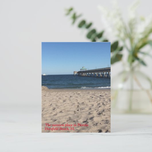 Deerfield Beach, Fl - Postkarte (Stehend Vorderseite)