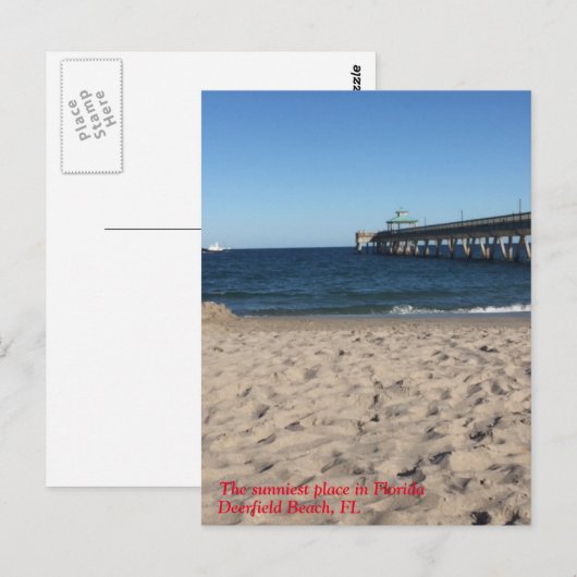 Deerfield Beach, Fl - Postkarte (Vorne/Hinten)