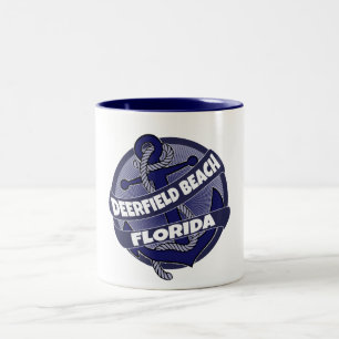 Deerfield Beach Florida Anker Swirt Kaffee Tasse