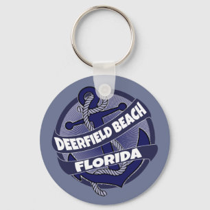 Deerfield Beach Florida Anker Swirt Schlüsselanhän Schlüsselanhänger