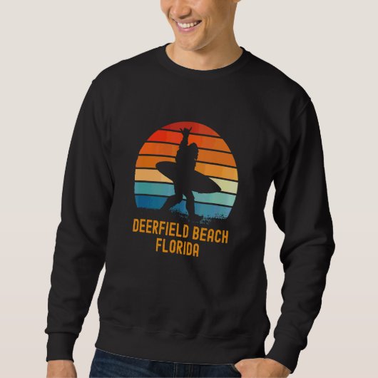 Deerfield Beach Florida Sasquatch Souvenir Sweatshirt (Vorderseite)