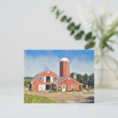 Deerfield Farm Postkarte (Stehend Vorderseite)