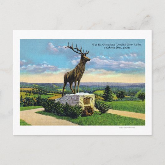 Deerfield River Valley on Mohawk Trail Postkarte (Vorderseite)