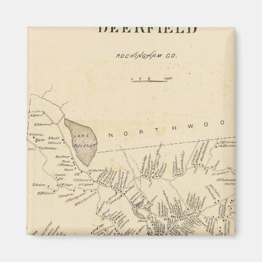 Deerfield, Rockingham Co Magnet (Vorne)