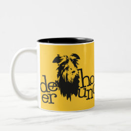 Deerhound-Becher Zweifarbige Tasse