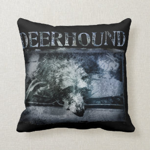 Deerhound Grunge Kissen