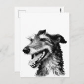 Deerhound | Niedlich Hound Postkarte (Vorne/Hinten)