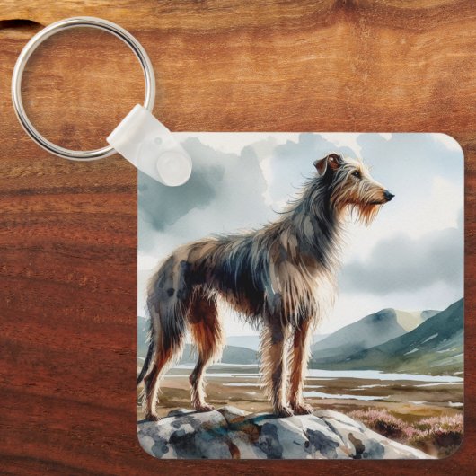 Deerhound Schlüsselanhänger (Vorderseite)