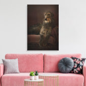 Deerhound Sofa Leinwanddruck (Insitu (Wohnzimmer))