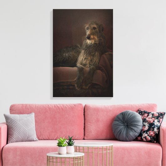 Deerhound Sofa Leinwanddruck (Insitu (Wohnzimmer))