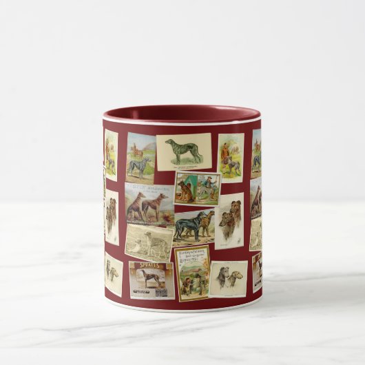 Deerhound Vintage Tasse (Zentrum)