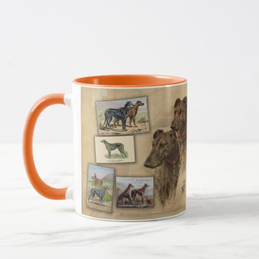 Deerhound Vintage Tasse (Links)