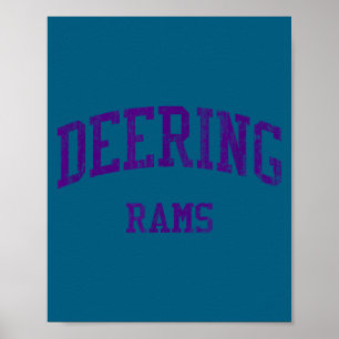 Deering High School HS Portland ME Vintage-Sport Poster
