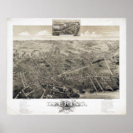 Deering, Maine 1886 Poster (Vorne)