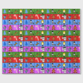 Deers and Things 2021 Neues Weihnachtswrapping Pap Geschenkpapier (Flach)