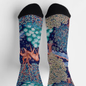 Deers in The Forest, William Morris Socken (Oben)
