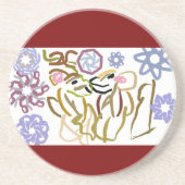 Deer's winter lover getränkeuntersetzer (Vorne)