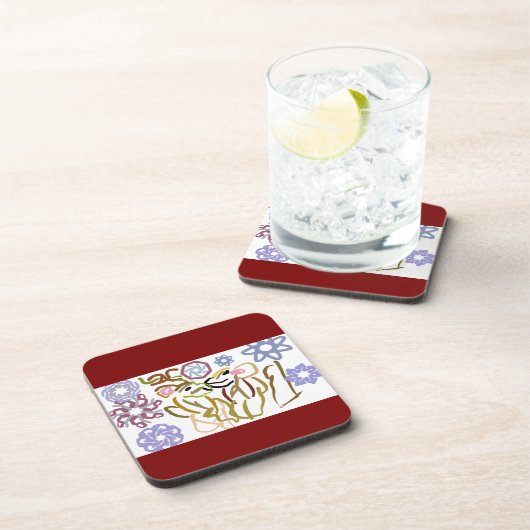 Deer's winter lover  getränkeuntersetzer (Rechte Seite)