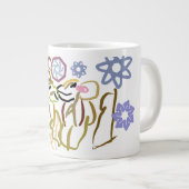 Deer's winter lover Jumbo-Tasse (Vorderseite Rechts)
