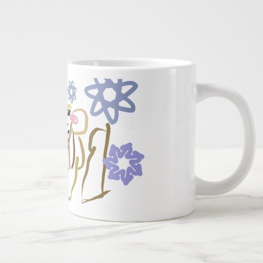 Deer's winter lover Jumbo-Tasse (Rechts)