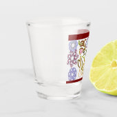 Deer's winter lover schnapsglas (Links)