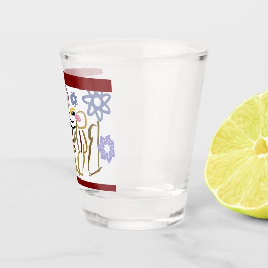 Deer's winter lover schnapsglas (Rechts)