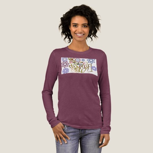 Deer's winter lover Tri-Blend shirt (Volle Vorderseite)