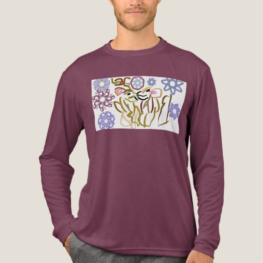 Deer's winter lover Tri-Blend shirt (Vorderseite)