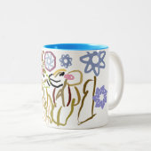 Deer's winter lover  zweifarbige tasse (VorderseiteRechts)