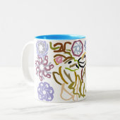 Deer's winter lover zweifarbige tasse (Vorderseite Links)
