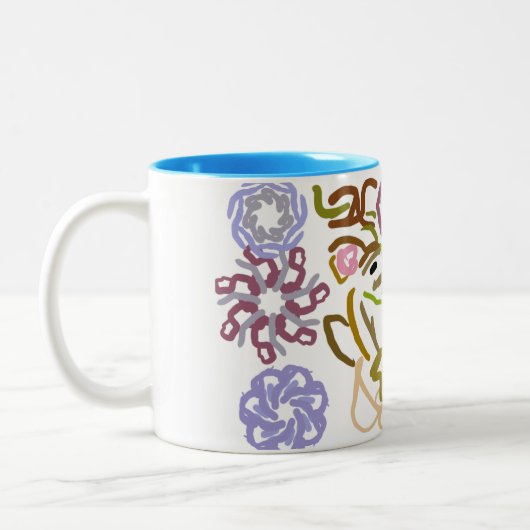 Deer's winter lover zweifarbige tasse (Links)