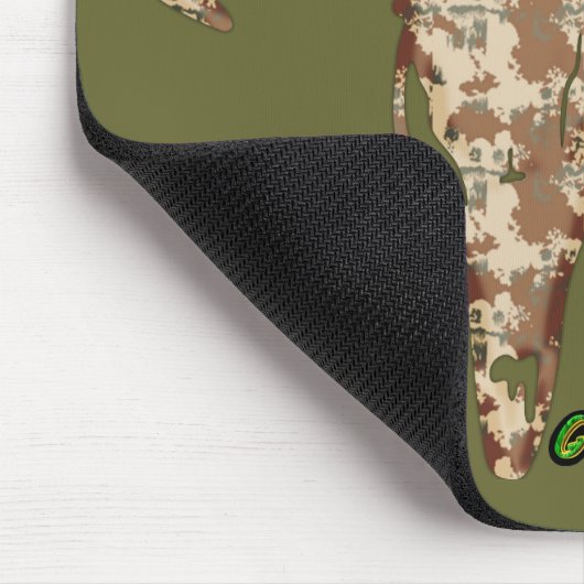 DeerSkull in Digital Brown für Jäger Mousepad (Ecke)