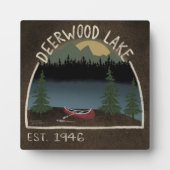 Deerwood Lake Canoy Inspirivity Plaque Fotoplatte (Vorderseite)