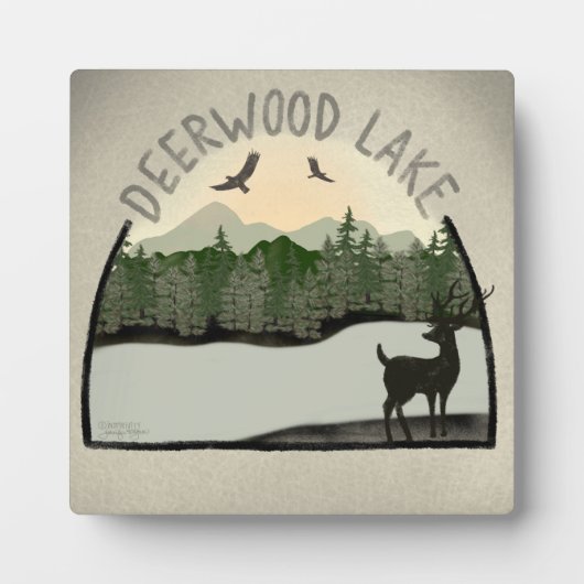 Deerwood Lake Dee Inspirivity Plaque Fotoplatte (Vorderseite)