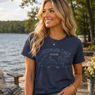 Deerwood Lake Vintage Lake Leben Ruder Tri-Blend Shirt