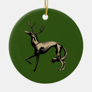 DeerZoi-Schmuck Grün Keramik Ornament