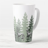 DeerZoi Wald Tall Latte Tasse (Rechte Ecke)
