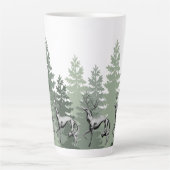 DeerZoi Wald Tall Latte Tasse (Vorderseite)