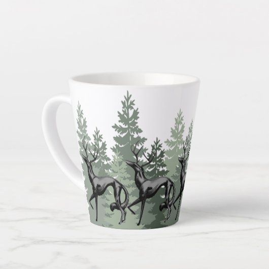 DeerZoi-Wald-Tasse Milchtasse (Linke Ecke)