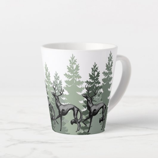 DeerZoi-Wald-Tasse Milchtasse (Rechte Ecke)