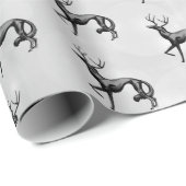 DeerZoi Wrapping Paper Silver Geschenkpapier (Rolleneckpunkt)
