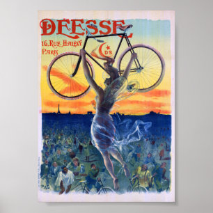 Déesse Cycles 1898 Vintage Werbeplakat Poster